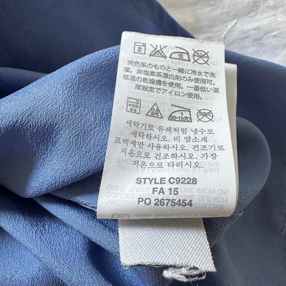 J. Crew Blue Eyelet Jacquard Fit & Flare Dress C9228 (Size 4) - Picture 9 of 10